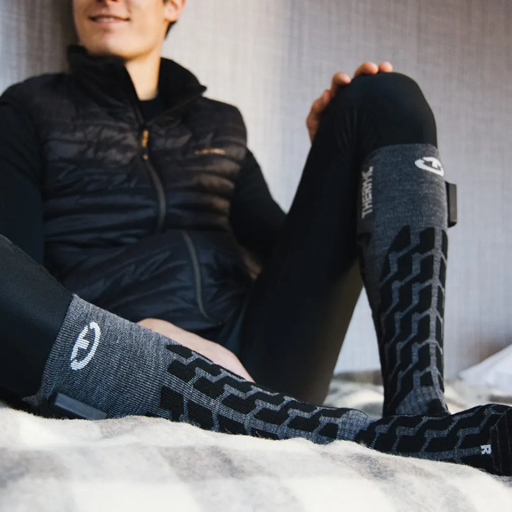 Heated ski socks - Powersocks Heat Fusion Uni - unisex