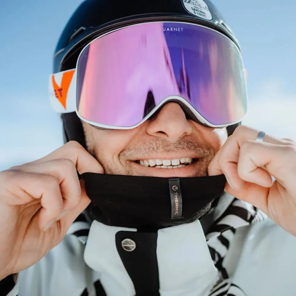 Neckwarmer - Warm Light Natural NW black